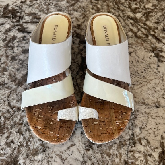 Donald Pliner white Patent Wedges - Picture 2 of 9